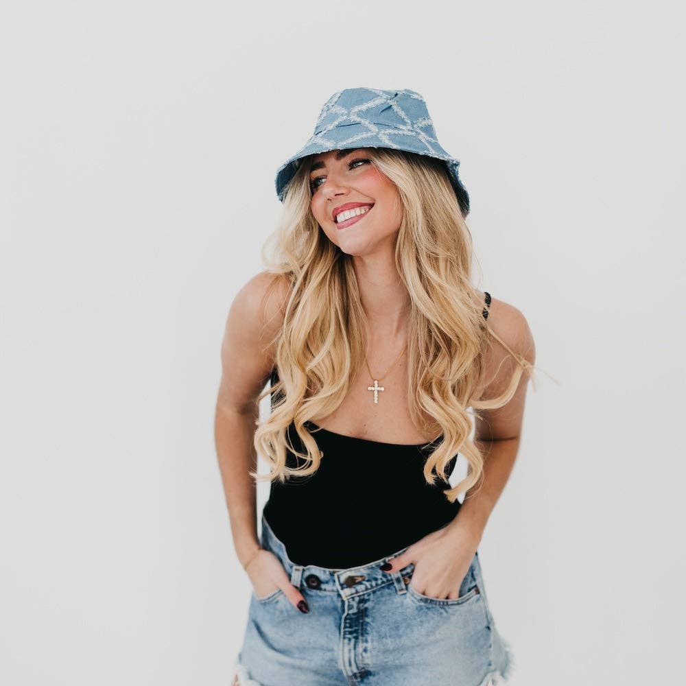 Pretty Simple - Wholesale Bucket Hat - Women's - Diamond Print Bucket Hat Wholesale12