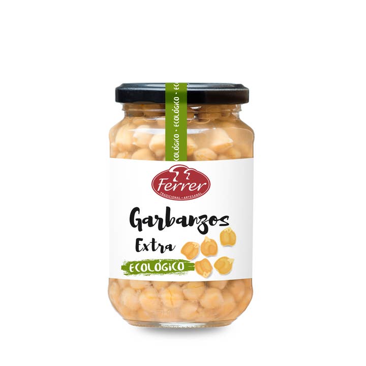 FERRER TRADICIONAL - Venta al por mayor Verduras encurtidas - Garbanzos -Ecologicos- 345G