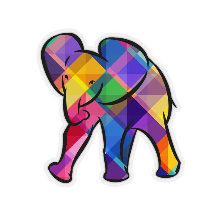 Elephant Stickers - Kaleidoscope for wholesale by Mila Inspired LLC
