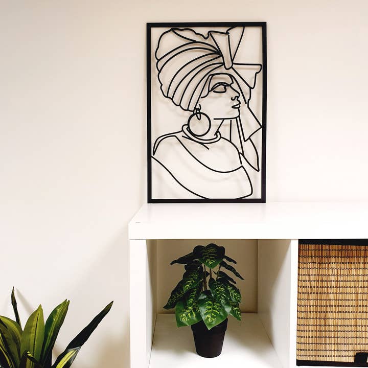 Afrikaanse vrouw schilderij voor wholesale door fffdesign