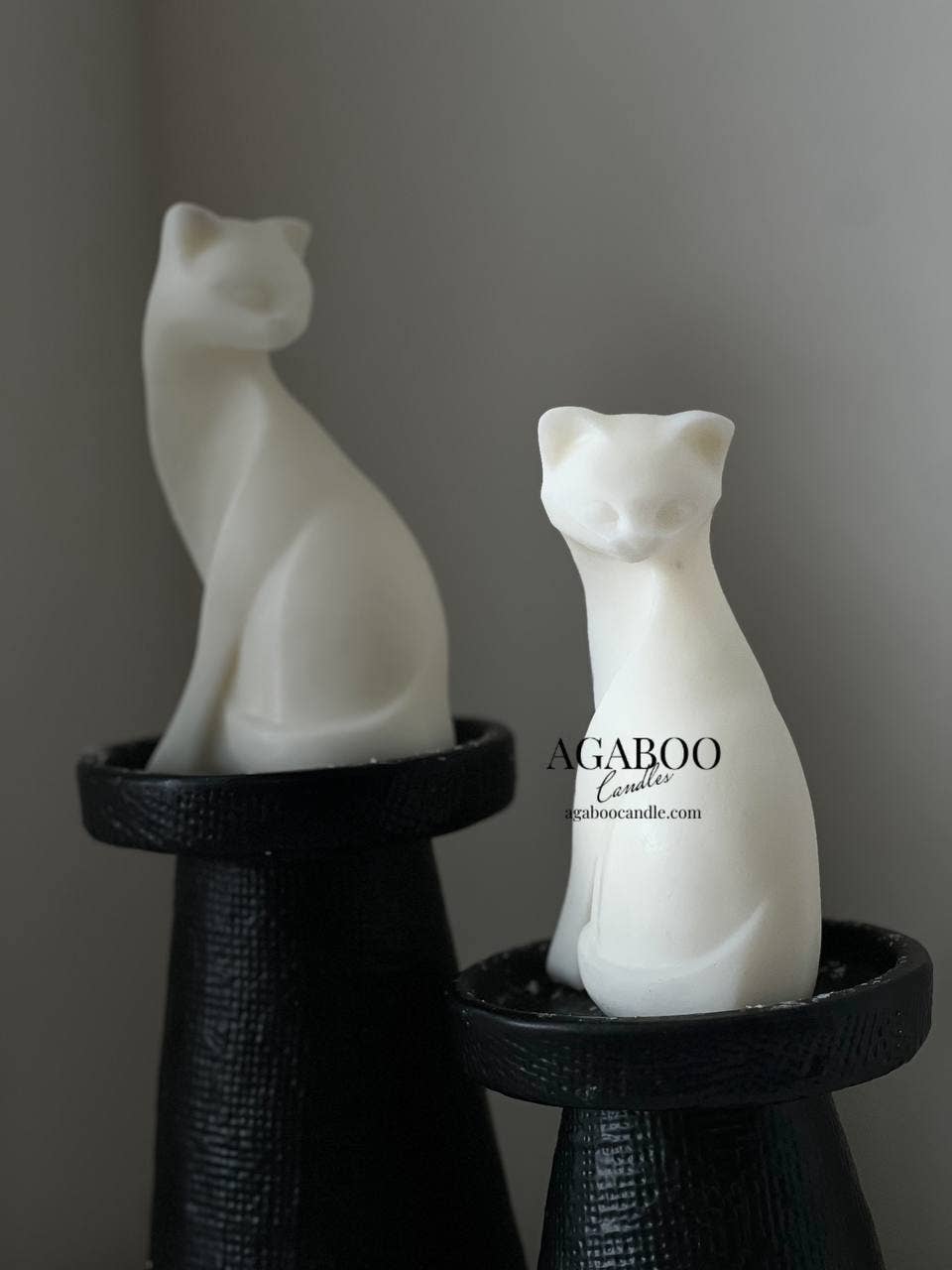 Agaboo Candle - Venta al por mayor Velas de diseño llamativo - Vela elegante con forma de gato, 5.5 x 2.5 pulgadas, con forma de animales7
