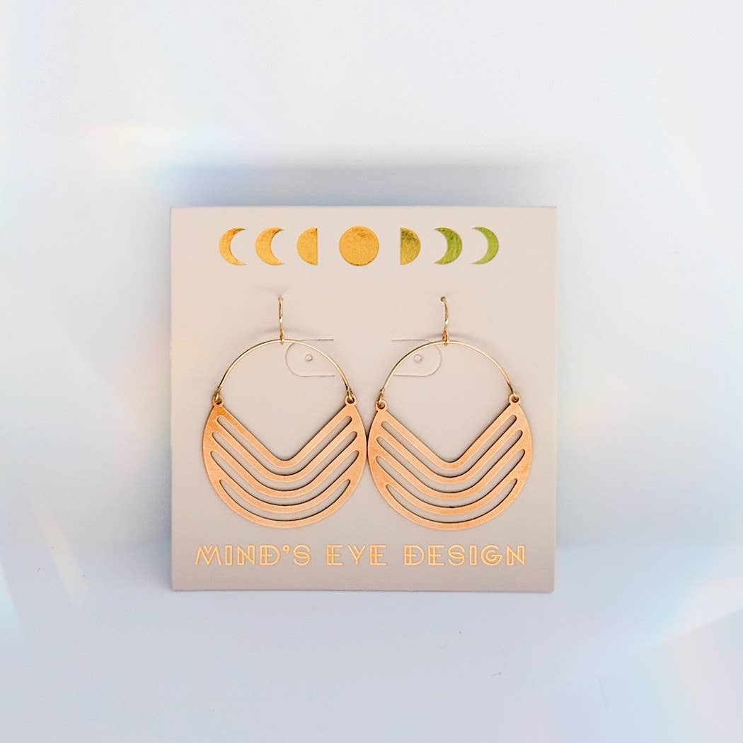Mind's Eye Design - Wholesale Dangle Earrings - Lineas Hoops3