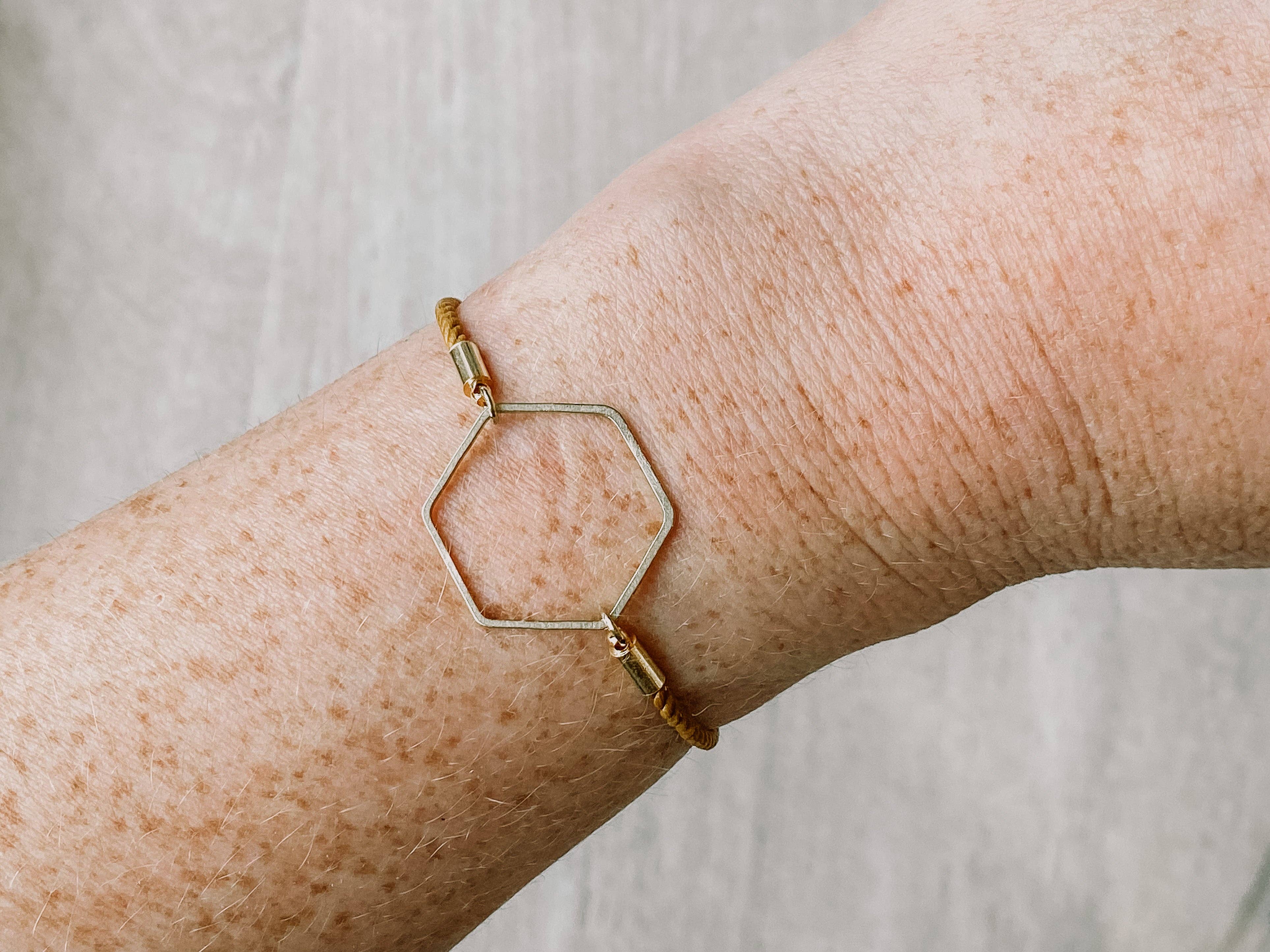 Agaveh girl – wholesale Charm/dangle bracelet – Simple Hexagon Bracelet17