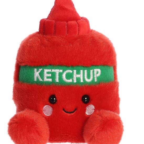 5" Plush Ketchup Palm Pal Stuffed Animal for wholesale by The Honey Den
