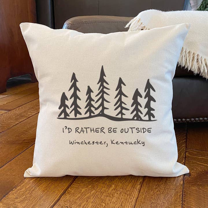 Northwoods Calling - Cojín Cuadrado Personalizado para venta al por mayor de North & Pine