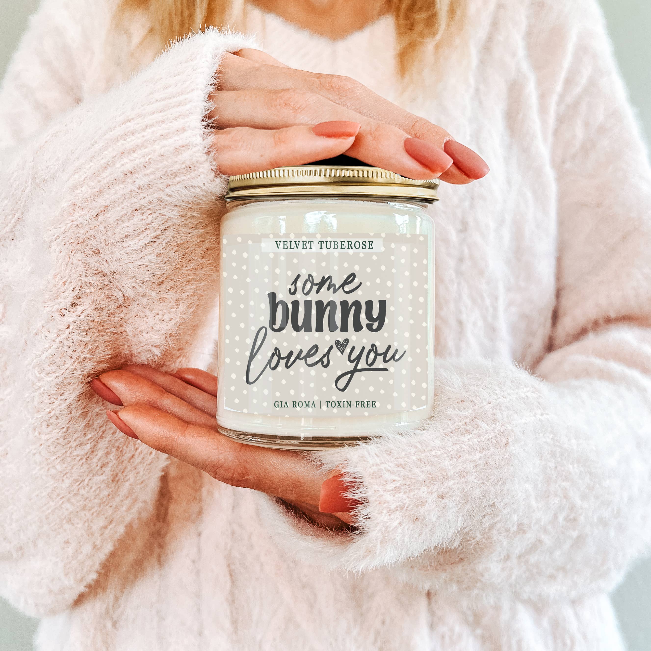 Gia Roma - Vendita all'ingrosso Candela in vasetto - Candele pasquali retrò con graziosi barattoli profumati alla soia primaverile16