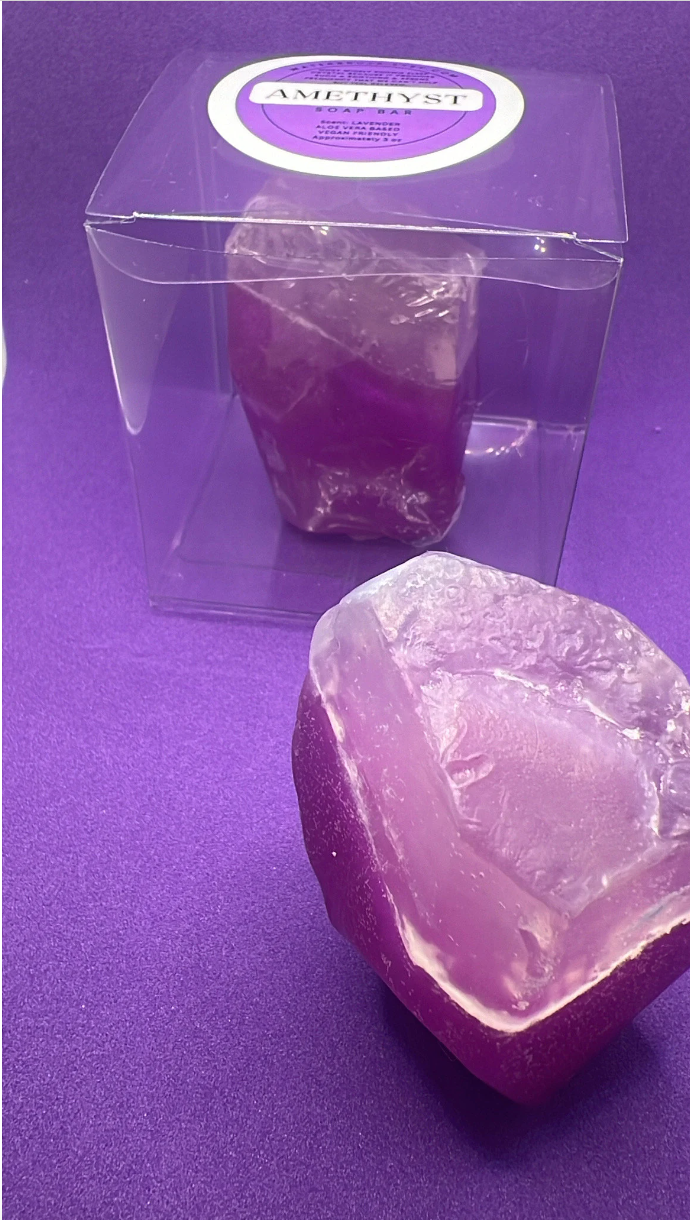 WaterBruja - Wholesale Bar Soap - Amethyst Soap, Gemstone Soap, Wedding Favor, Birthday Favor7