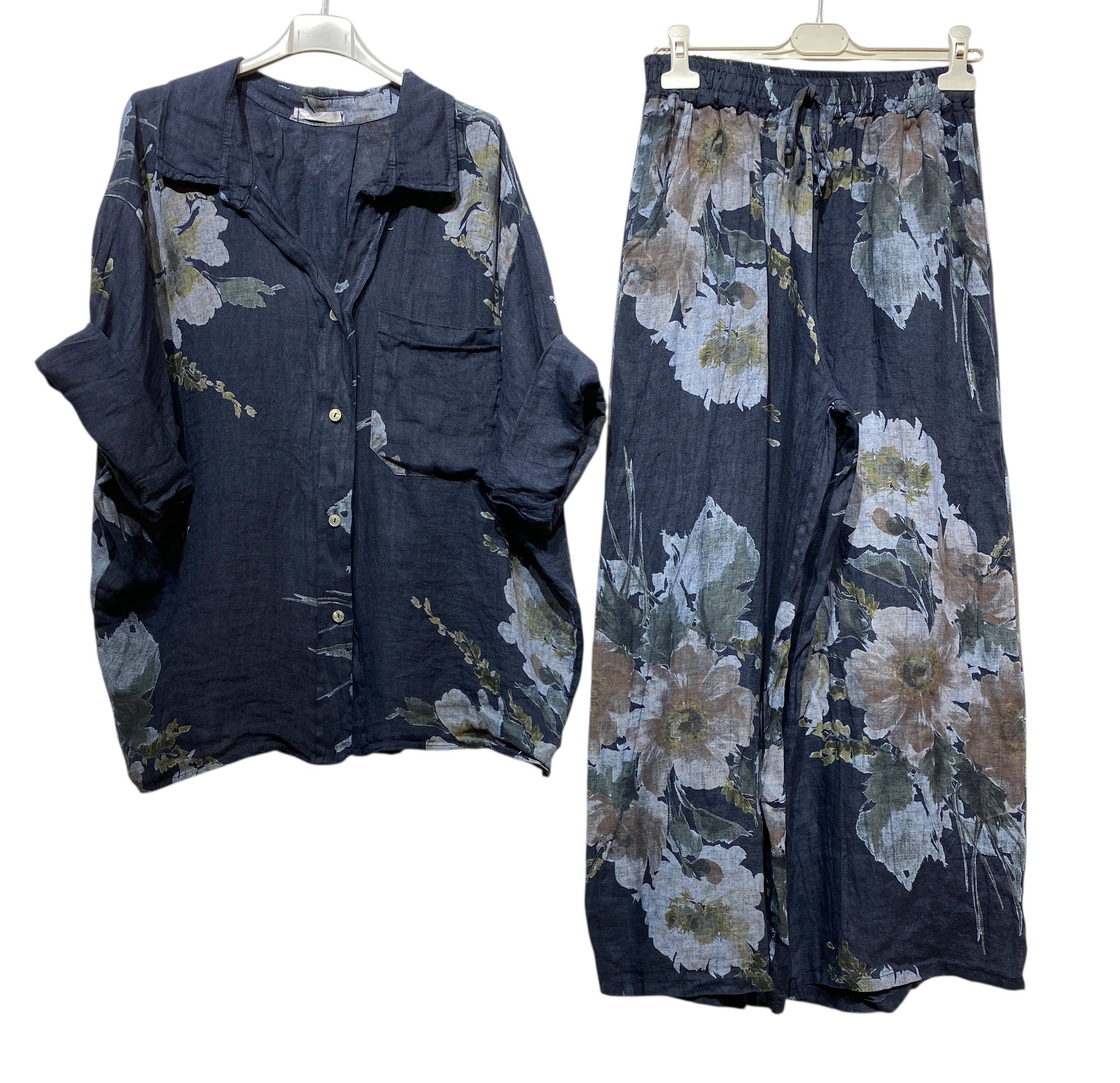 LINEN & COTTON HOUSE - Wholesale Jumpsuit - Women's - SET 100% LINEN 350 + 529925