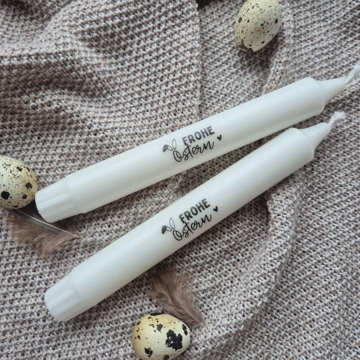 Text candle | Happy Easter (4 pieces) for wholesale by Labelgeluk