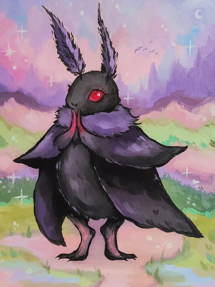 Stampe di Baby Mothman! per la vendita all'ingrosso da parte di Shelby DeGarmo Art