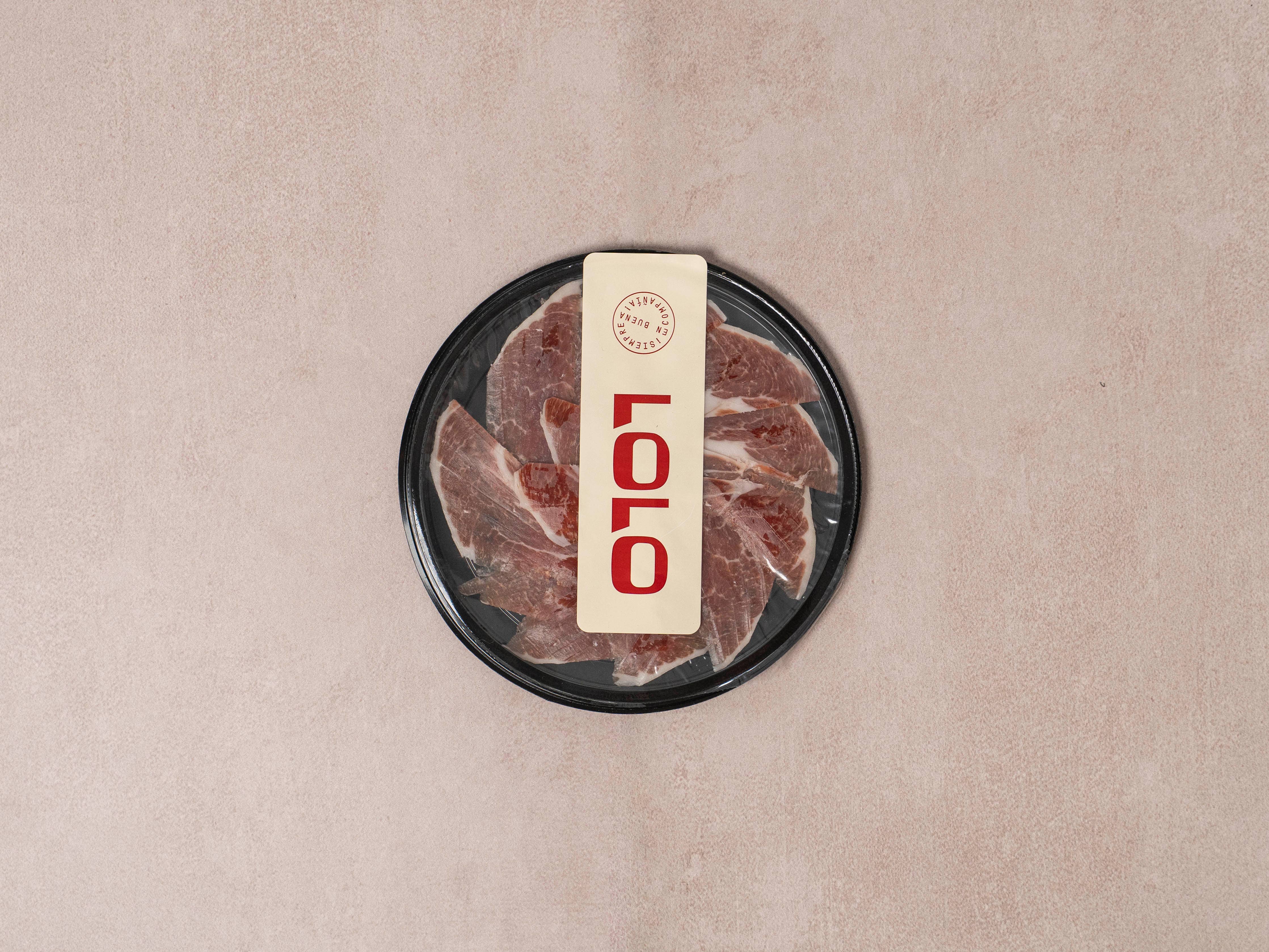 LOLO - Vente Jambon - Jambon Serrano Gran Reserva - Assiette - Tranché à la main - 50g0