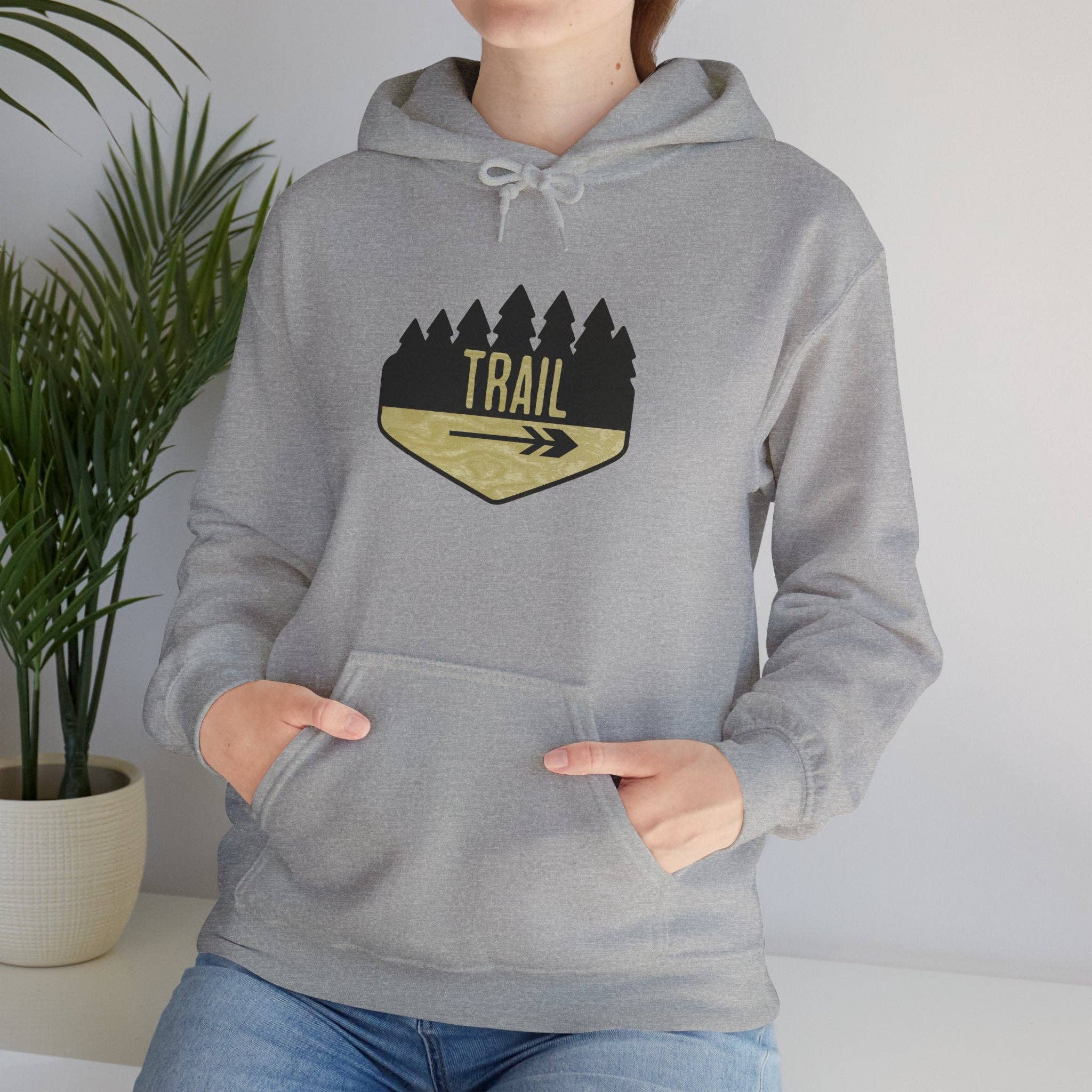 Restored By Nature Company - Wholesale Hoodie - Women's - Hiking Trail Sign Hoodie – Cozy Cotton-Blend Adventure Sweat25