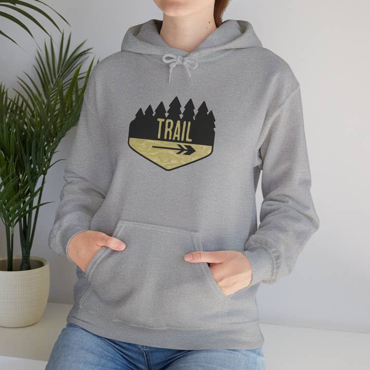 Restored By Nature Company - Wholesale Hoodie - Women's - Hiking Trail Sign Hoodie – Cozy Cotton-Blend Adventure Sweat25