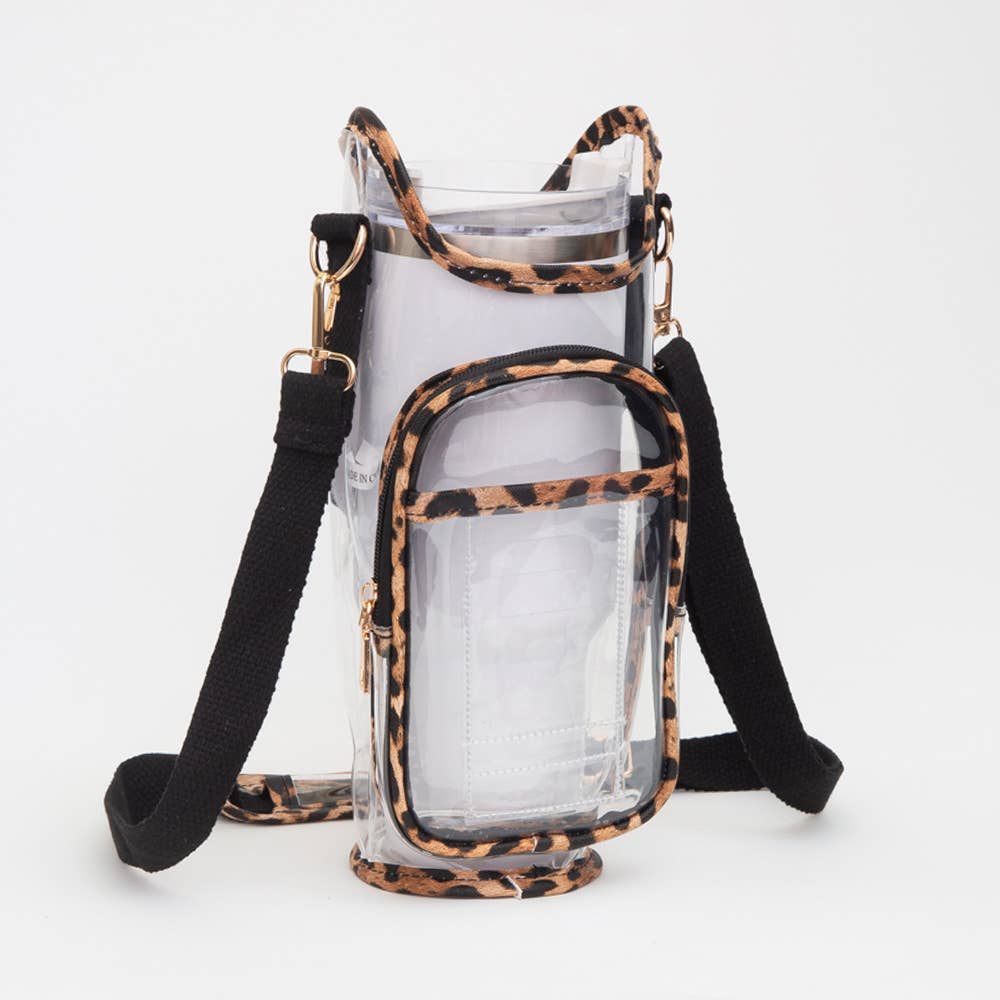 Sensibling Corp. - Vente Sac à bandoulière – femme - Sac bandoulière porte-gobelet transparent5