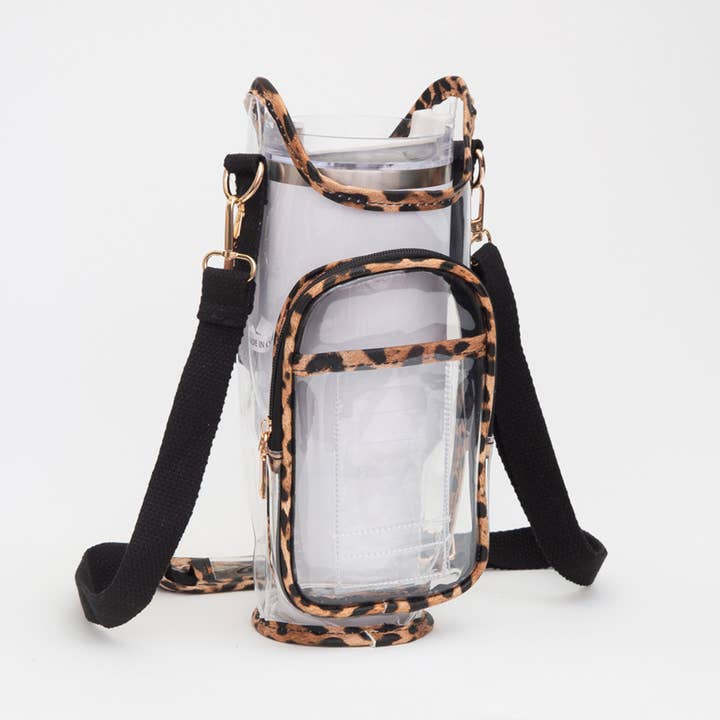 Sensibling Corp. - Wholesale Crossbody Bag - Women's - Transparent Tumbler Carrier Holder Crossbody Bag
5
