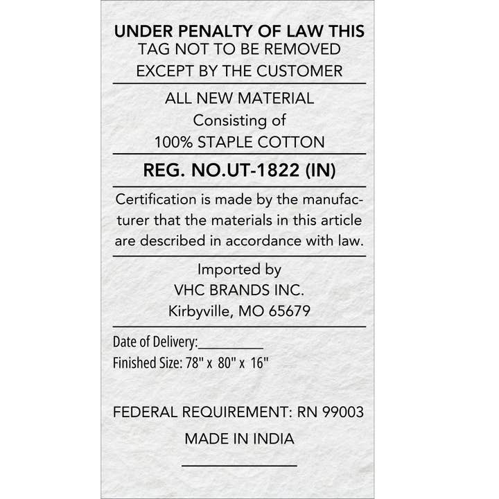 VHC Brands - Wholesale Bedskirt - Vincent King Bed Skirt 78x80x163