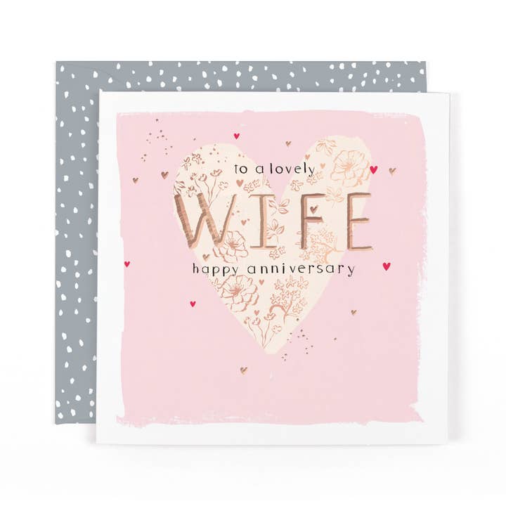 Botanique Wife Heart Happy Anniversary for wholesale by Hotchpotch