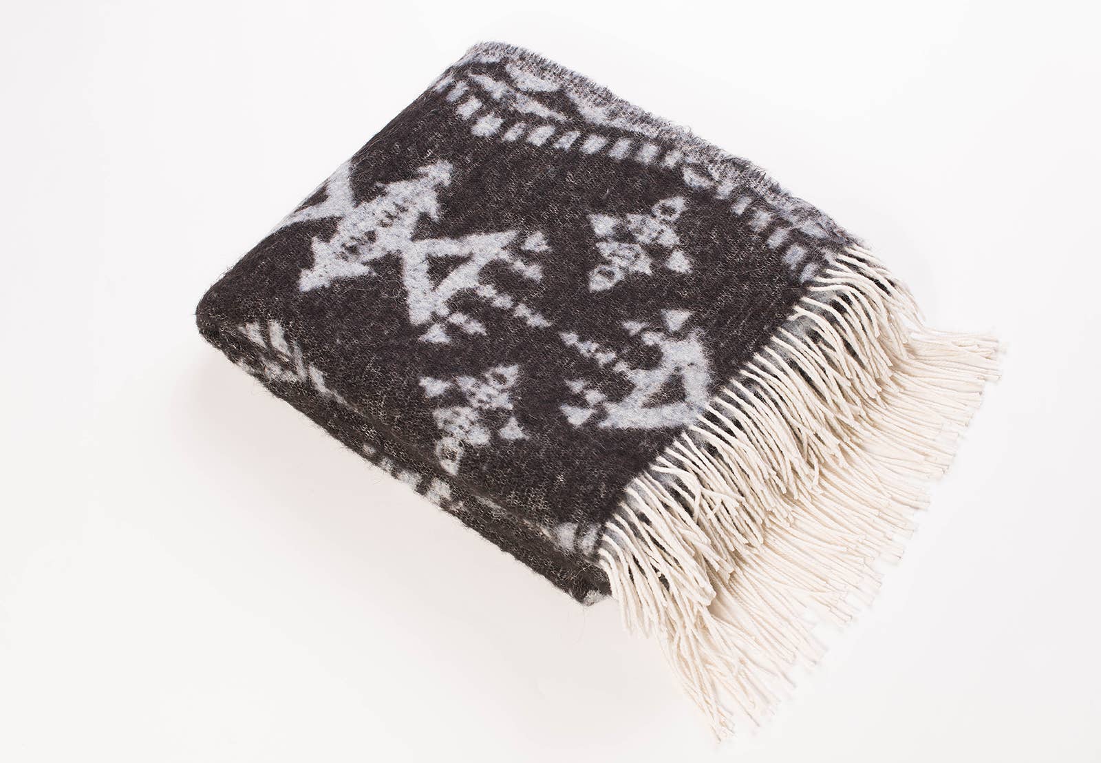 Beat Collection by Lanificio Idealtex Srl – Engroshandel Tæppe – Tribal uld- og alpaka-plaid med etnisk jacquardmønster11