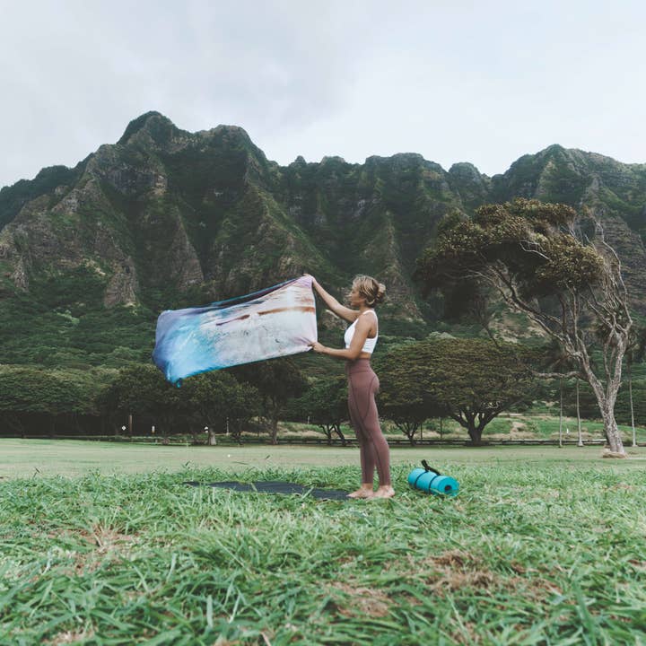 RHB HAWAII - Vendita all'ingrosso Telo mare - Asciugamano da spiaggia Ocean Wave Sunset4