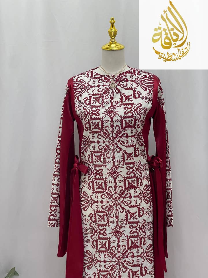 Palestinian Elegance - Wholesale Dress - Women's - Modern Zahra Embroidered Dress | Modest Palestinian Thobe23