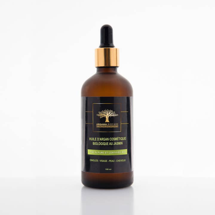 Olio di Argan cosmetico al gelsomino 100ml per la vendita all'ingrosso da parte di arganiabiocare