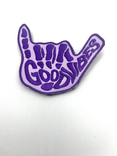 Fit Stitch Gear – Emblema por atacado – Patch de mão de esqueleto de boas vibrações4