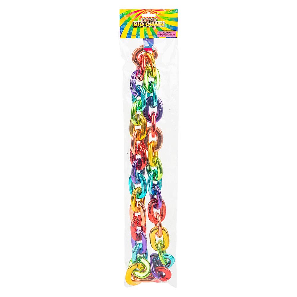 La Luna Bella - Toys - Wholesale Light-Up Toy - Kids & Baby - 38" LIGHT-UP BIG CHAIN RAINBOW NECKLACE LLB Light-up Toys2