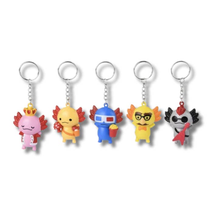 PR GROUPS LLC - Wholesale Keychain - Kids - Cute Mini Axolotl Keychain Toy For Kids - Assorted4