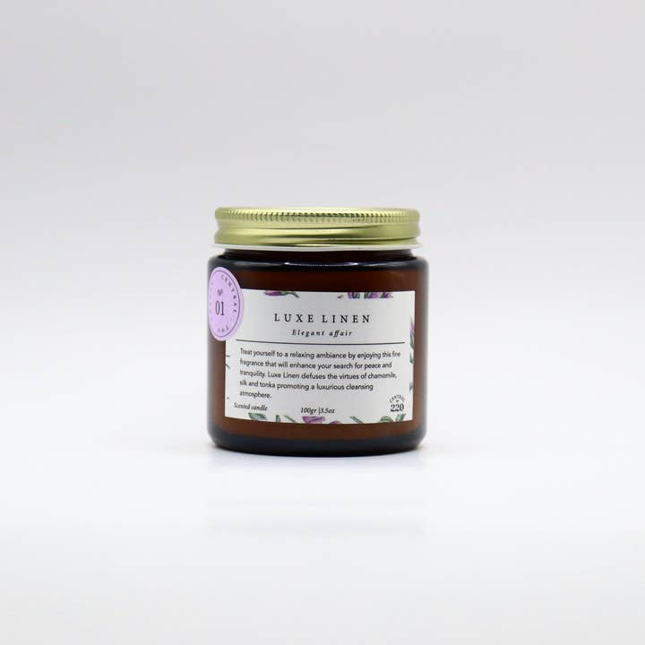Central 220 - Wholesale Jar/Filled Candle - 01 | Sleep Aid | Luxe Linen Candle | Scented Candle1
