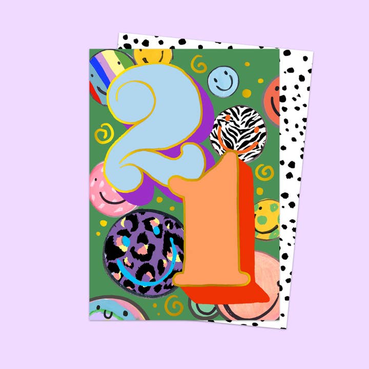 Biglietto per 21° compleanno. per la vendita all'ingrosso da parte di Eleanor Bowmer