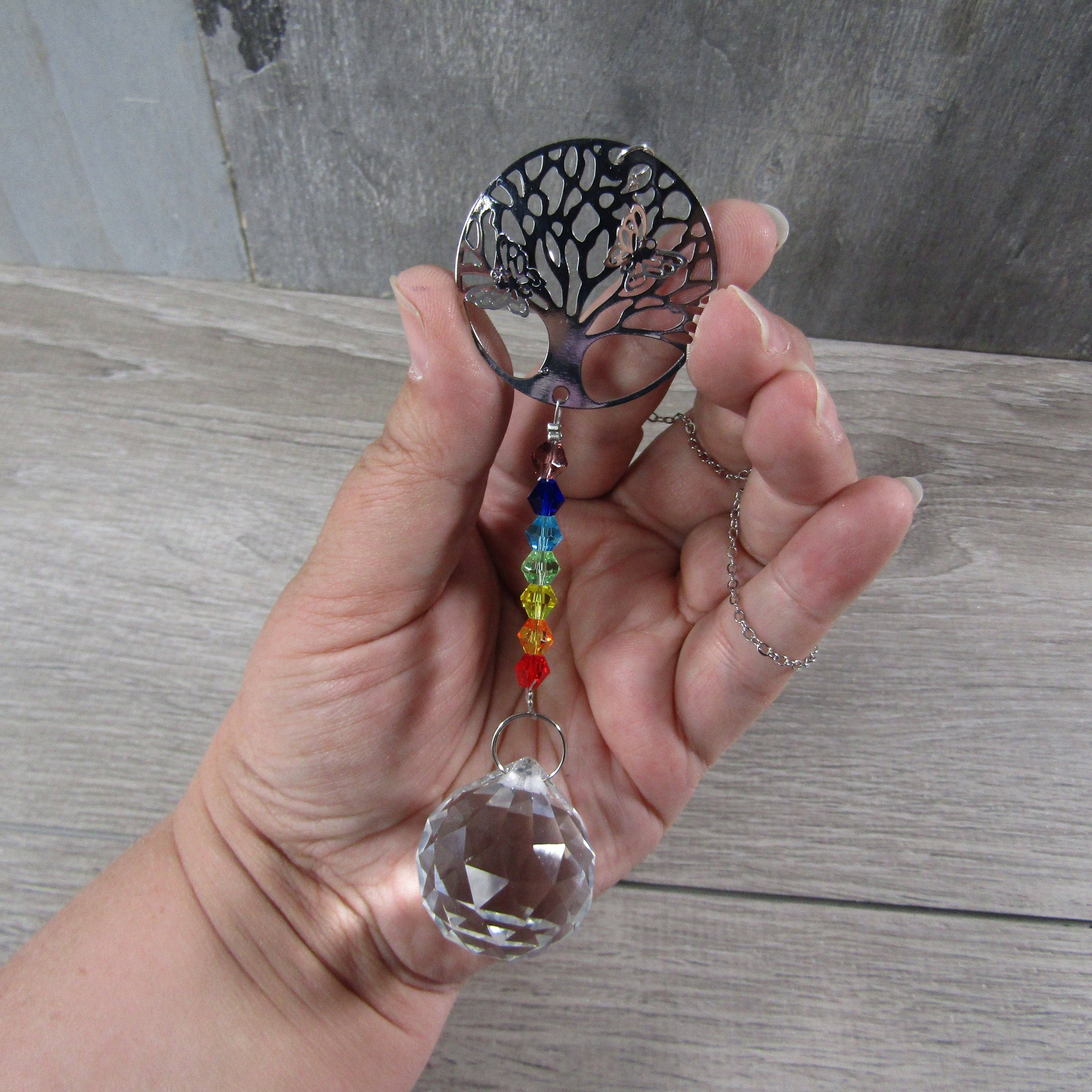 Keystone Crystals - Wholesale Suncatcher - Suncatchers Faceted Rainbow Beaded Hanging Prisms3