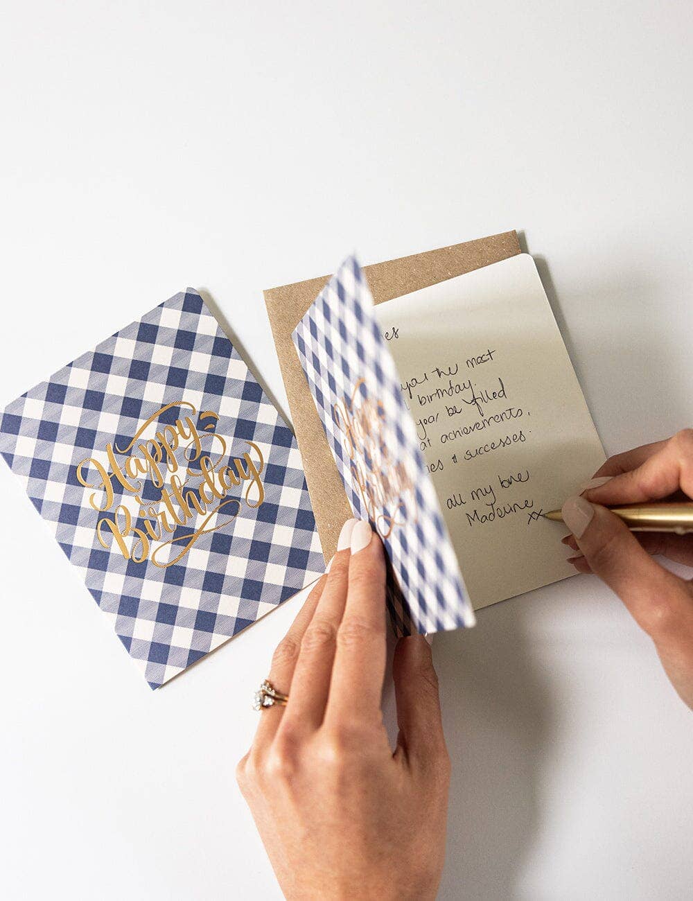 Bespoke Letterpress - Wholesale Birthday card - Happy Birthday (Check)5