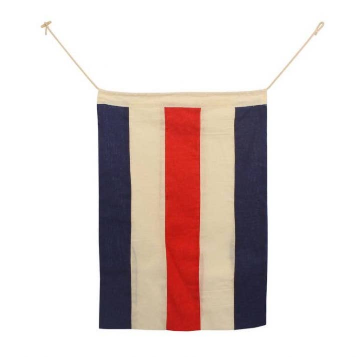 Hampton Nautical - Wholesale Flag - Letter C Cloth Nautical Alphabet Flag Decoration 20"3