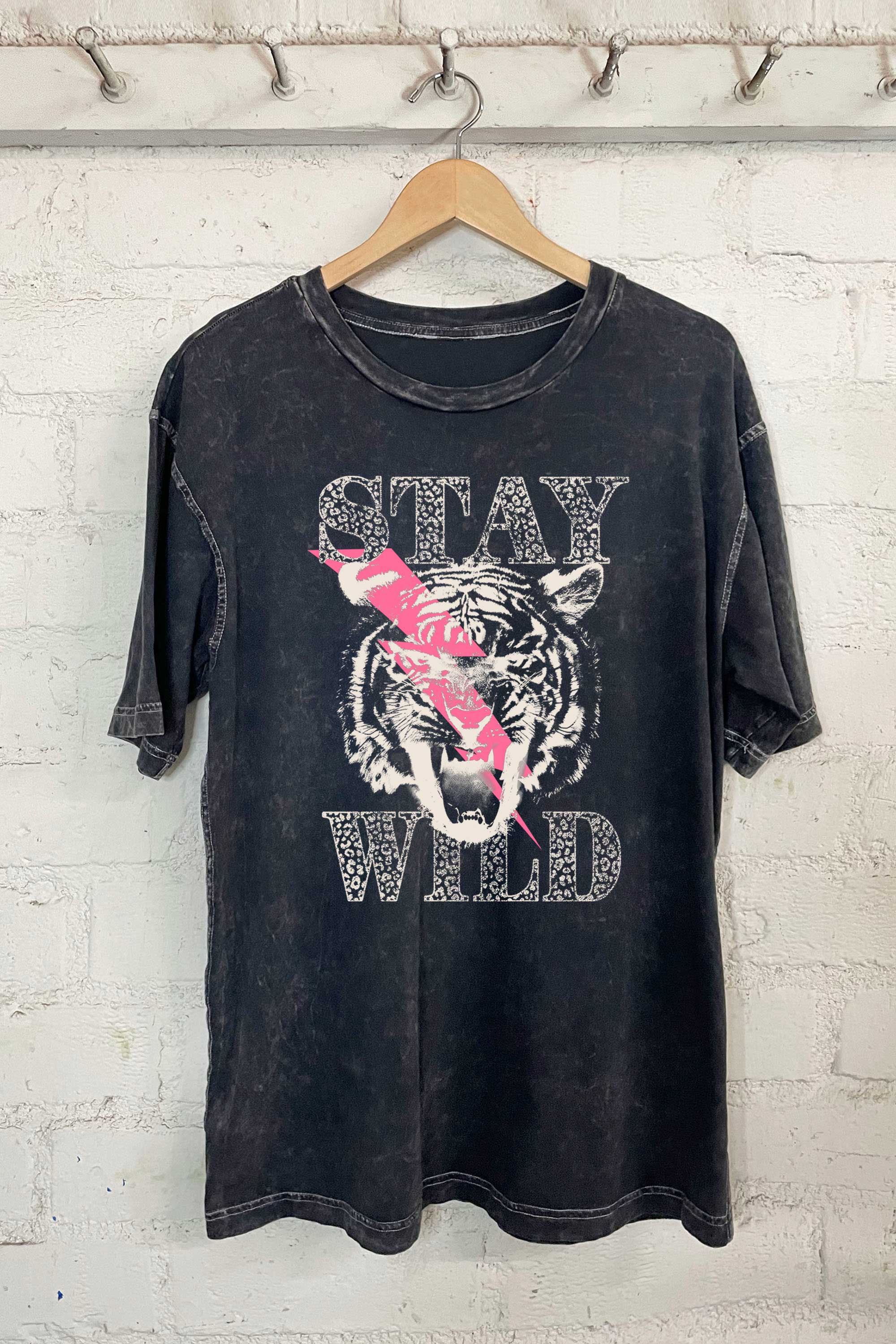 Rustee Clothing – Großhandel T-Shirt mit Siebdruck – Damen – BLEIB WILD0