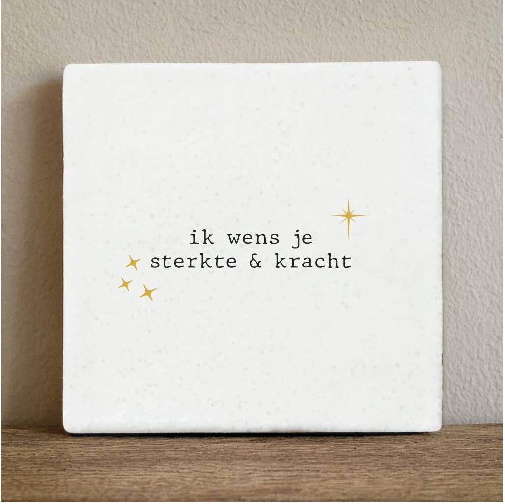 Label2X B.V. - Wholesale Wall Tile - Tile I wish you strength and power - 10x10 cm