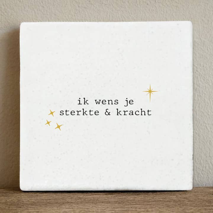 Label2X B.V. - Wholesale Wall Tile - Tile I wish you strength and power - 10x10 cm0