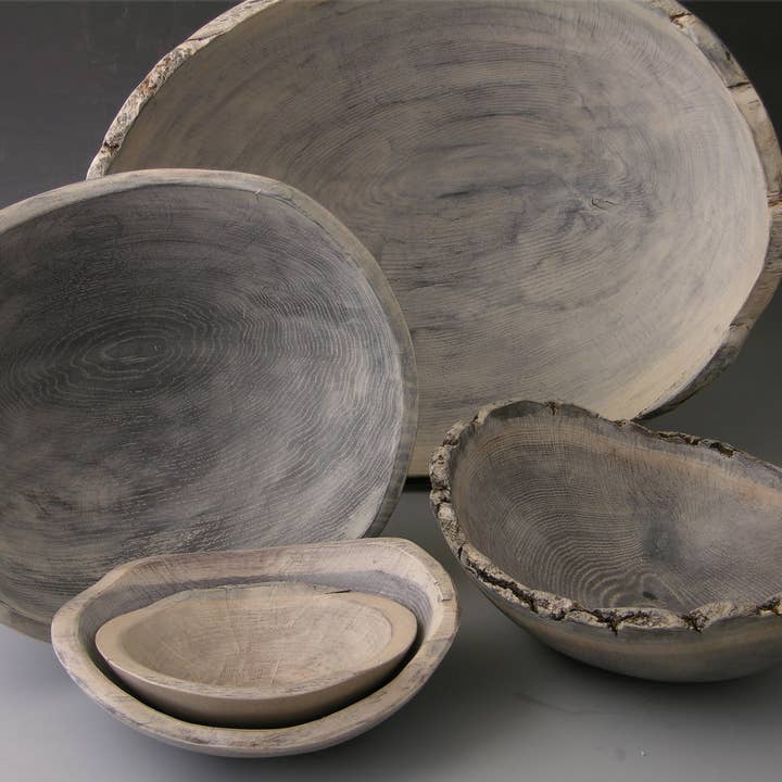 Petermans Boards and Bowls Inc. - Wholesale Serve Bowl - 10" DRIFTWOOD OAK OVAL BOWL