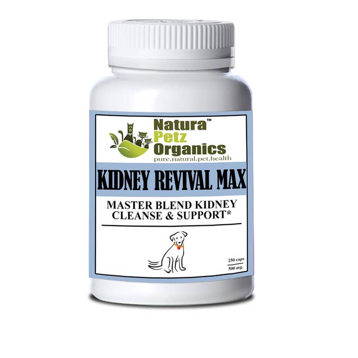 Natura Petz Organics - Wholesale Pet Supplement - Cat/Dog - Kidney Revival Max Master Blend Kidney Cleanse & Support Capsules* Adult & Senior Dogs2