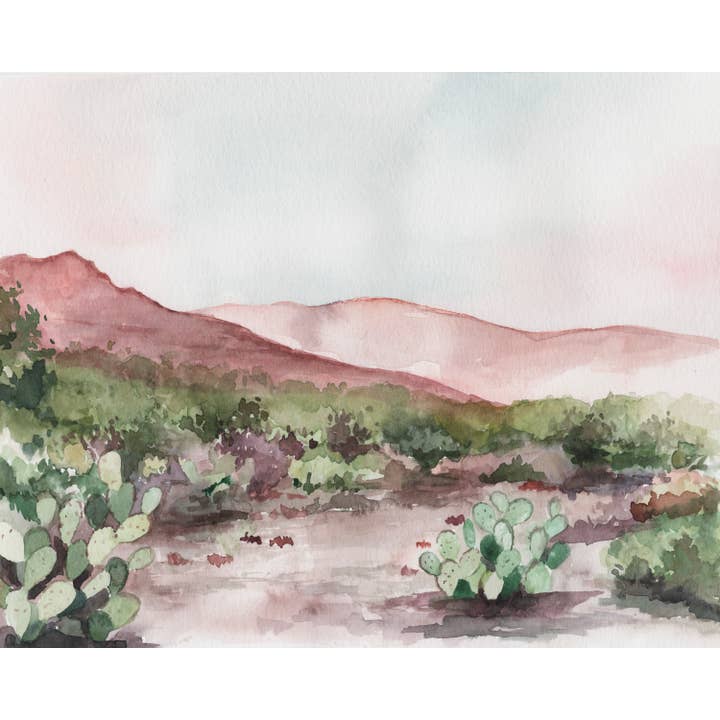 "Desert Glow" Horizontal Canvas Print for wholesale by Morgan Victoria Design