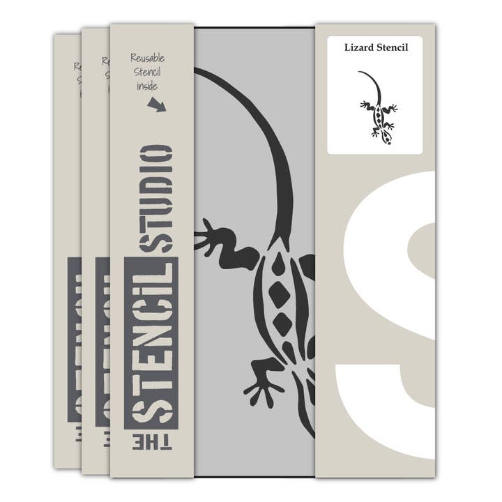 The Stencil Studio – wholesale Stencil/craft die – Lizard Stencil1