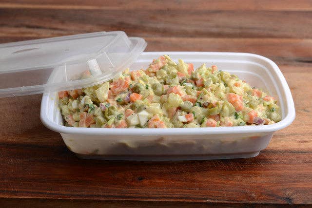 EcoQuality - Wholesale Food Storage Container - 32Oz White Microwavable Food Storage Rectangular Meal Prep3