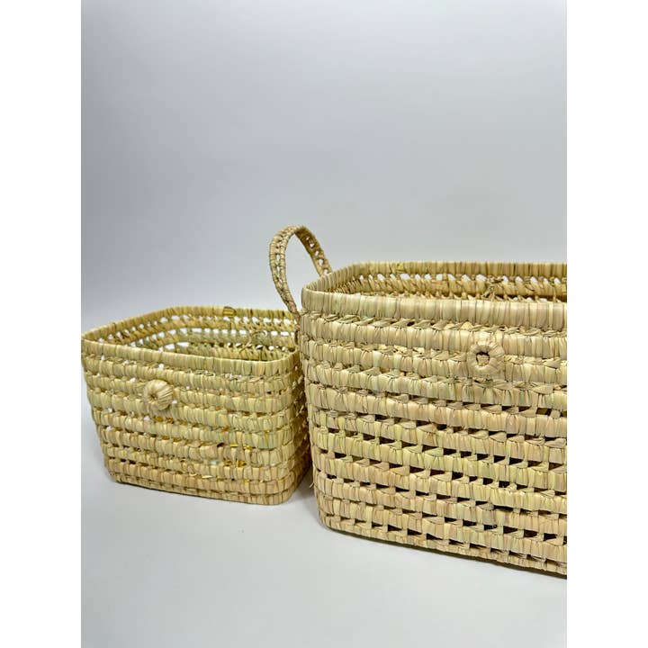 Mikwi – wholesale Korg – Set med liten WICKER STORAGE TRACK - KISTA OCH FÖRVARINGSKORG9