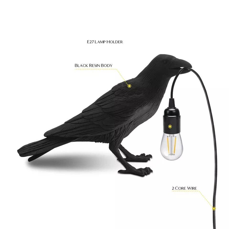 Ledsone - Wholesale Accent/Desk Lamp - Crow Table Lamp Wall Lamp with Free E27 Bulb ~47803