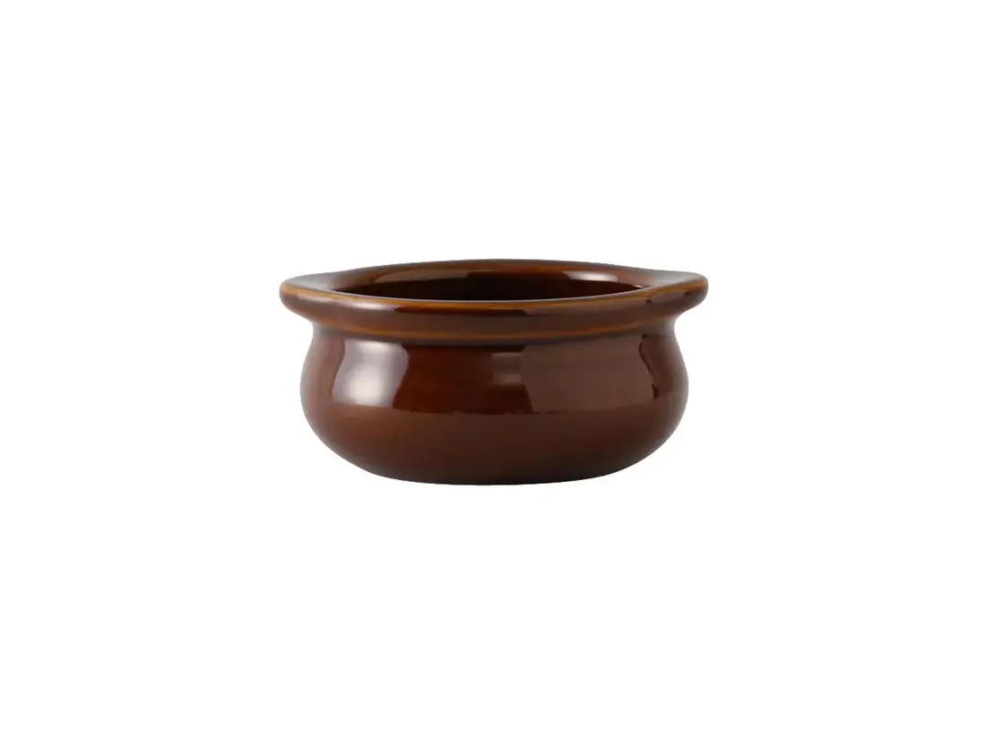 Caramel Solid Color Ceramic Onion Soup Crock, 12oz for wholesale on Faire0