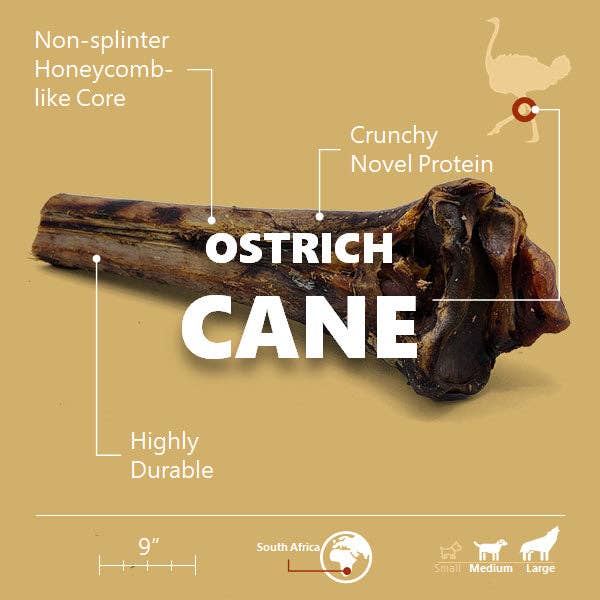 Savannah Pet Food - Wholesale Pet Bone/Rawhide - Dog - Ostrich Cane Bone2