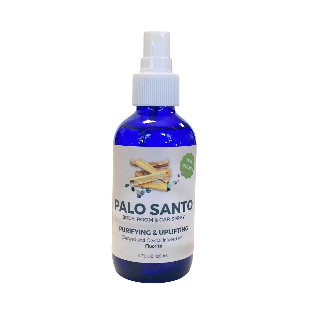 Earths Elements Wholesale - Vente Huile essentielle - Spray nettoyant au Palo Santo avec cristaux de fluorite1