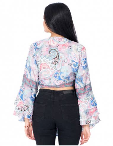 paradisiaco Top a maniche larghe in vendita all'ingrosso su Faire2