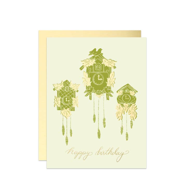 Happy Birthday Cuckoo Clock Card for wholesale by Dreamers Supply Co.