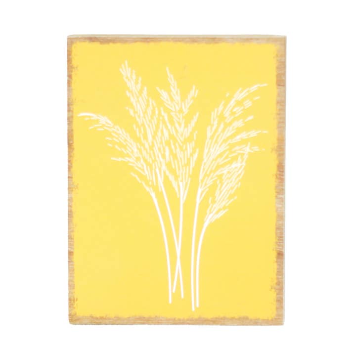 Wd. Floral Sign Ylw 9.5In for wholesale by VIP Home & Garden