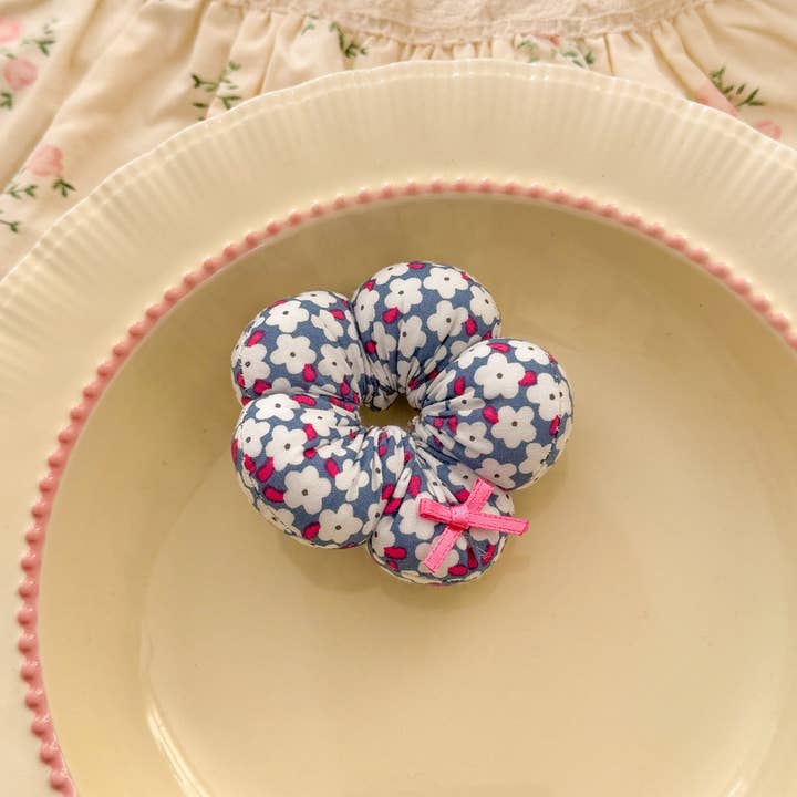 Floral Plaid Kids Hair Ties_CWAHA08402 for wholesale by ACCITY